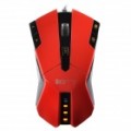 Verdadeira Sunsonny USB com fio Optical Gaming Mouse - vermelho