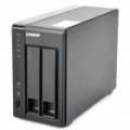 Armazenamento de rede de dois compartimentos do QNAP Turbo NAS TS-219PII