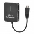 USB 2.0 Leitor de Carto / Writer para Samsung Galaxy i9100 / i9220