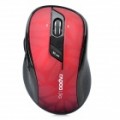 RAPOO 7100P 500 / 1000DPI 5,8 GHz Wireless USB mouse óptico - vermelho + preto (2 x AA)