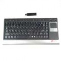 MCSAITE RF USB Wireless teclado Slim com faixa/Touch Pad