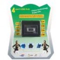 Relógio de LCD + Triangular HUB USB 2.0 4-Portas