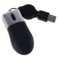 USB 1.0/1.1 Mini Mouse óptico com cabo retrátil