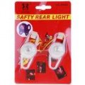 Luz 2-modo RGB agarrado Bike luz chaveiros - branco (conjunto 2-porta-chaves)