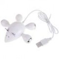 Cute Mouse estilo HUB USB 2.0 4-Portas (70 CM-cabo)