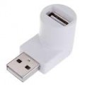 USB macho para fêmea adaptador (branco)