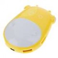 Vaca lindo HUB USB 2.0 4-Portas com RGB luz intermitente (amarelo)