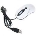 Elegante USB 2.0 Optical Mouse - branco (120 CM-cabo)