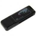 Mini USB 2.0 SDHC SD/MMC Leitor de Carto (preto)