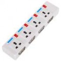 Mini barra de energia em forma de 4-Port USB 2.0 Hub