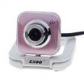 Compact 1.3MP PC USB 2.0 Webcam com microfone integrado (prata + Pink)