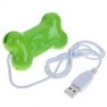 Bone estilo HUB USB 2.0 4-Portas - verde (70 CM-cabo)