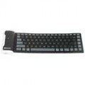 Mini 2.4 GHz recarregável dobrável impermeável teclado sem fio Bluetooth Silicone