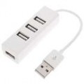 Mini forma retangular alta velocidade 2.0 4-Port Hub USB (480Mbps)