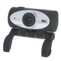 Compact 1.3MP PC USB 2.0 Webcam com microfone integrado (preto + prata)