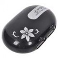 Mouse estilo HUB USB 2.0 4-Portas - preto