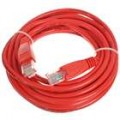 Cat.5e RJ-45 encalhado cabo de rede - vermelha (5 M)