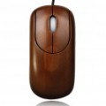 Exclusivo bambu 800 DPI USB mouse óptico - café (150 cm-cabo)