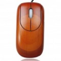 Exclusivo bambu 800 DPI USB mouse óptico - Rosewood cor (150 cm-cabo)