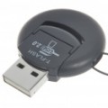 Ultra Mini USB 2.0 leitor de cartão Micro SD/TF - preto (suporte 1 ~ 16 GB)