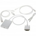 DVI + estéreo + USB 5pin Mini DisplayPort converter (cabo de 60 CM)