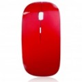 2.4 Mouse óptico de 1200DPI de Wireless GHz com receptor USB - vermelho + prata (2 * AAA)