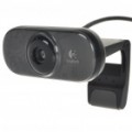 Genuíno Logitech C210 300KP USB 2.0 Webcam com microfone integrado (preto)