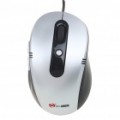 Mouse óptico de 800 DPI MCSaite USB 2.0 - preto + prata (120 CM-cabo)