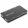 All-in-One USB 2.0 leitor de cartão MS/M2/MicroSD/SD/XD - preto