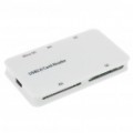 All-in-One USB 2.0 leitor de cartão MS/M2/MicroSD/SD/XD - branco