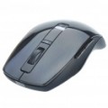 Genuíno Rapoo 3710 2.4 GHz Wireless 800/1600DPI USB Laser Mouse com receptor - preta (2 x AAA)