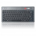 Verdadeiro MC Saite 83-chave Mini 2.4 g teclado sem fio portátil c / Trackball Mouse & receptor (2 x AAA)