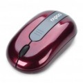 Genuíno Rapoo 3300 Mini 2.4 GHz sem fio 500/1000DPI USB mouse óptico c / receptor - vermelha (1 x AAA)