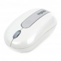 Genuíno Rapoo 3300 Mini 2.4 GHz sem fio 500/1000DPI USB mouse óptico c / receptor - White (1 x AAA)