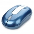 Genuíno Rapoo 3300 Mini 2.4 GHz sem fio 500/1000DPI USB mouse óptico c / receptor - azul (1 x AAA)