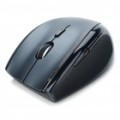 Genuíno Rapoo 3900 2.4 GHz Wireless 800/1600DPI USB Laser Mouse c / receptor - preto + cinza (1 x AA)