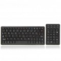 Mini chave de 78 UMPC teclado com fio USB & 31-chave conjunto de teclado numérico multimídia