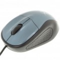 USB com fio 800 DPI mouse óptico - preto + azul (140 CM-cabo)