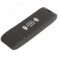 2.4 GHz 802.11 b/g/n 300Mbps USB 2.0 placa de rede WLAN Wi-Fi - preto