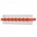 USB/AC Powered USB 2.0 Hub 10 portas com cabo USB - branco + laranja