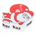 Alta velocidade HUB USB 2.0 4-Portas - vermelho + branco