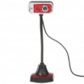 USB 2.0 flexível 300 K Pixel Eason Webcam com microfone & 3-LED luz da noite