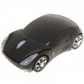 Carro estilo 2,4 GHz 1200DPI Wireless Optical Mouse com receptor USB - preto (2 x AAA)