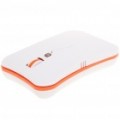 2.4 GHz Wireless 1000/1250/1600DPI Mouse óptico c / receptor - branco + laranja (1x AA)