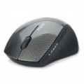 Genuíno Rapoo 3600 Mini 2.4 GHz Wireless 800/1600DPI USB mouse óptico c / receptor - preto (1xAAA)