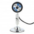 Bonito BMW logotipo estilo PC USB 2.0 CMOS 1.3 M Pixel Webcam c / microfone & 4-LED luz branca