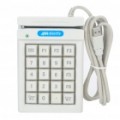 Leitor de cartão do USB POS Numeric Keypad - branco