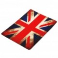 UK sinalizador padrão natureza borracha Mouse Pad tapete - vermelho + azul