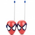 Cool Spider Man estilo Interphone / Walkie Talkie - vermelho (par 1 x 6F22)