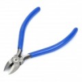 Alicate de corte de aço carbono Nippers profissional - prata + azul